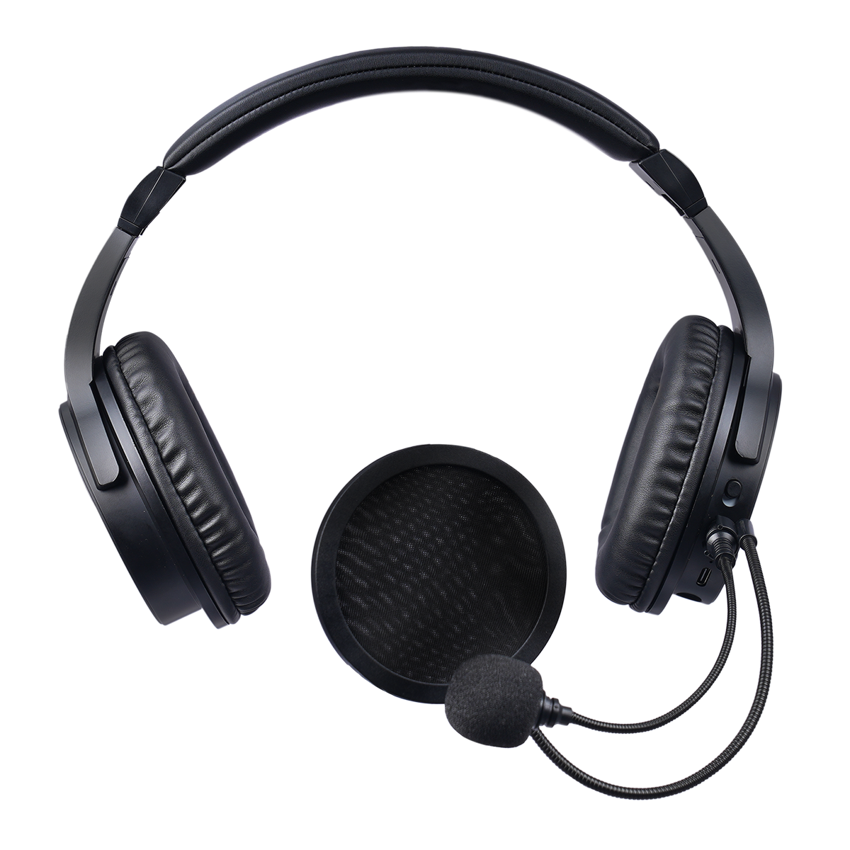 Black-headset-Front